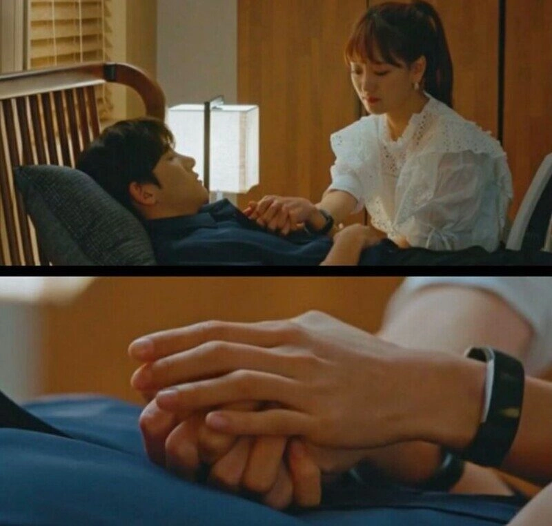 ảnh nắm tay trên giường bệnh