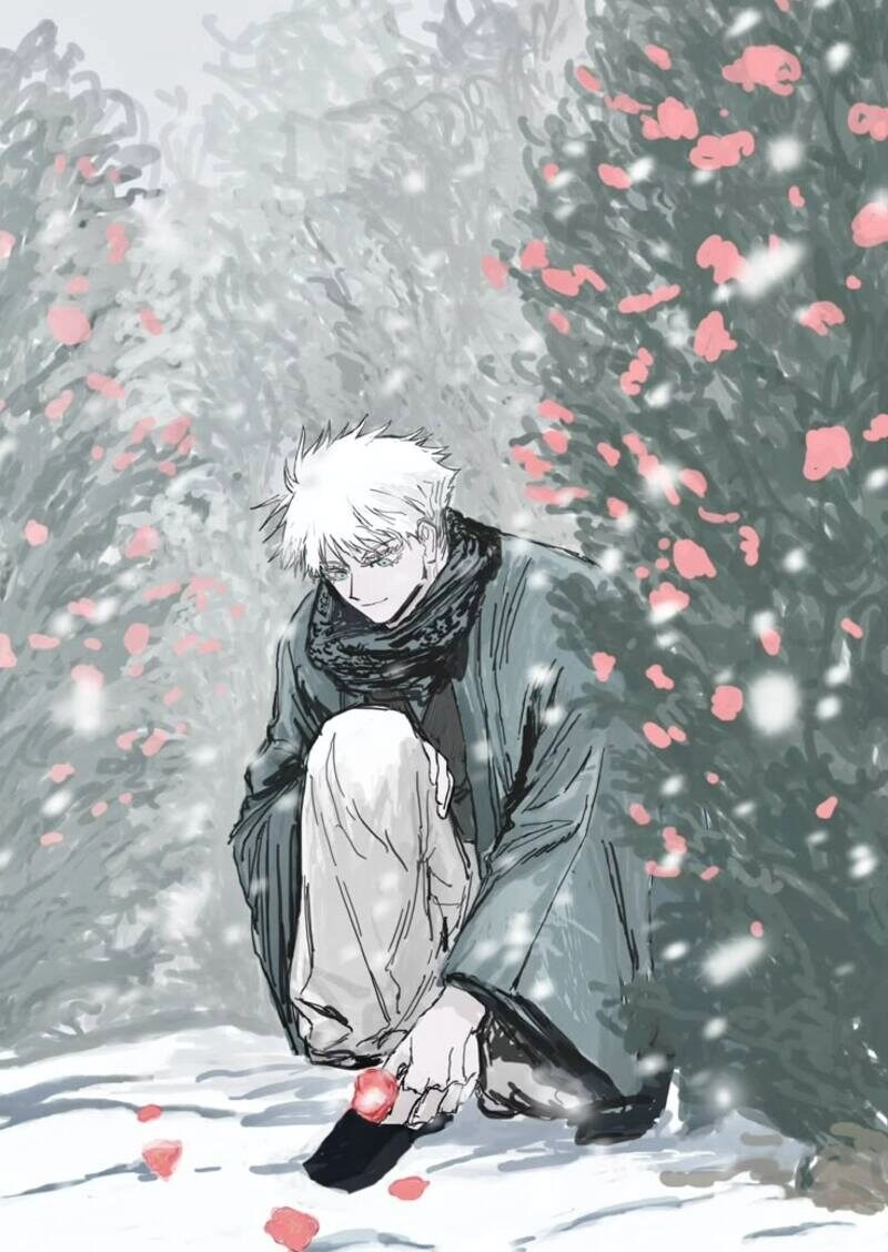 ảnh anime nam tóc trắng cute