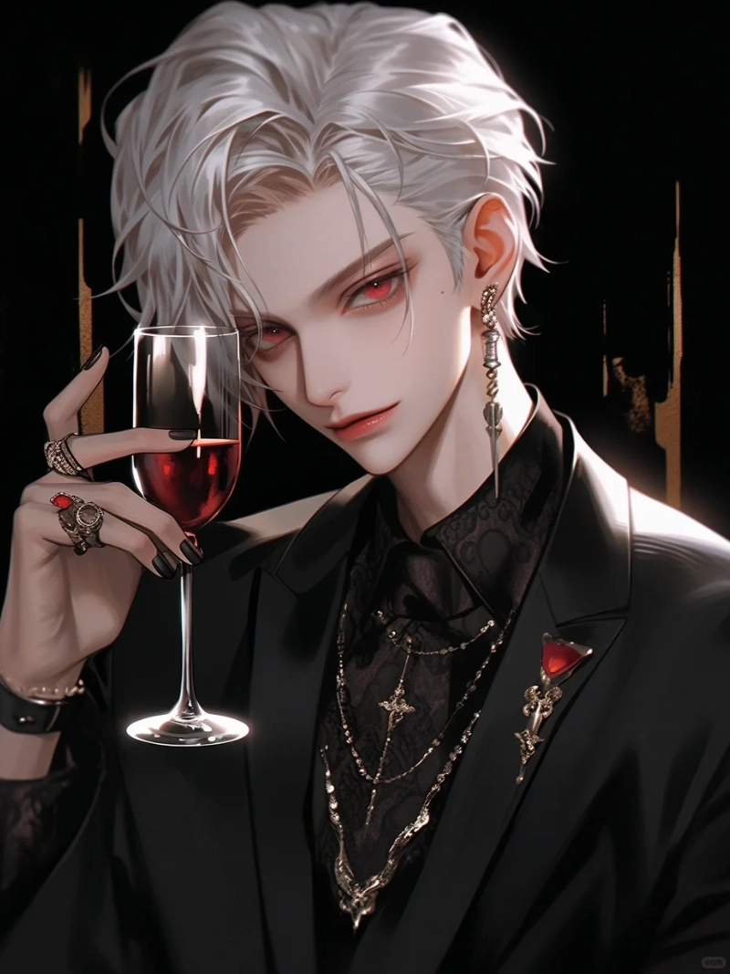 ảnh nam tóc trắng