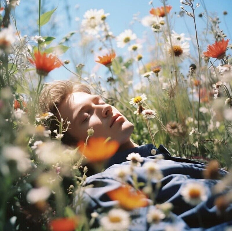 ảnh nằm trên xe