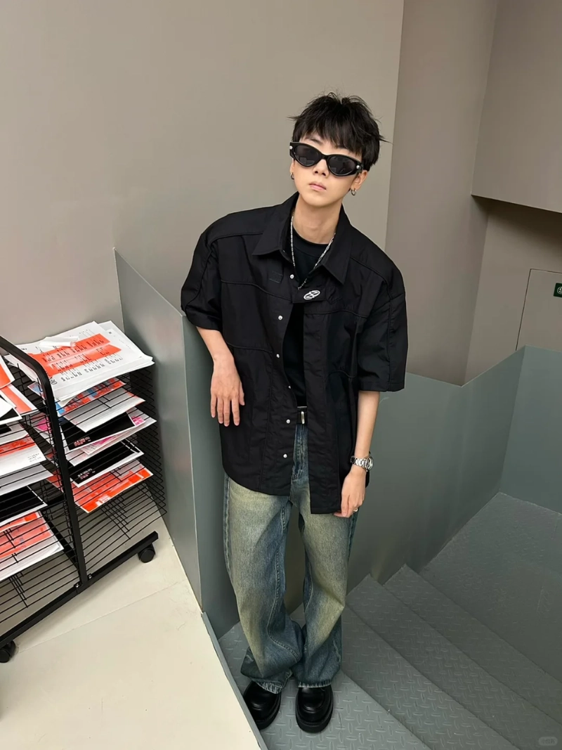 ảnh trai đẹp áo đen