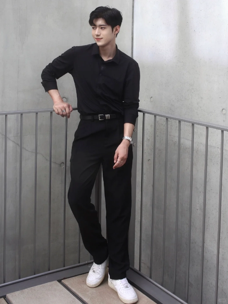 ảnh trai đẹp áo đen