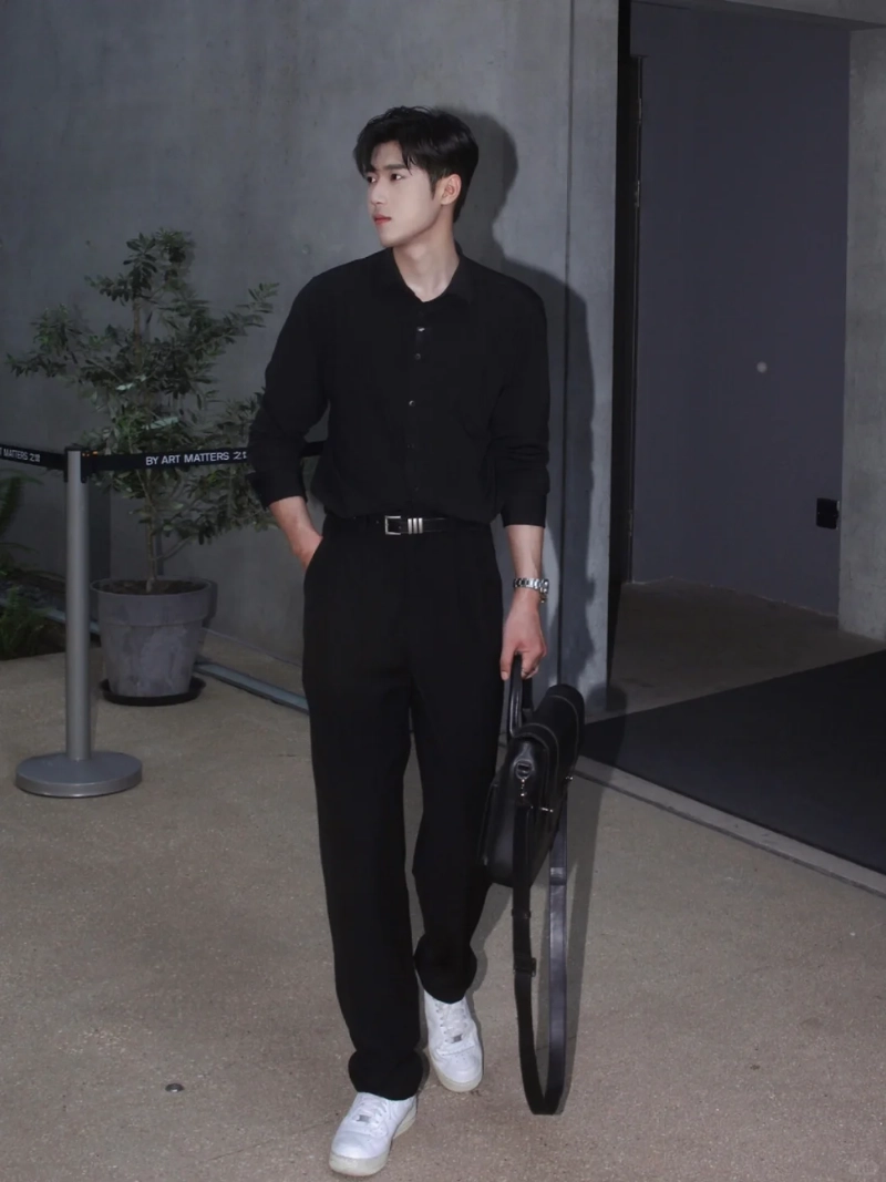 ảnh trai đẹp áo đen