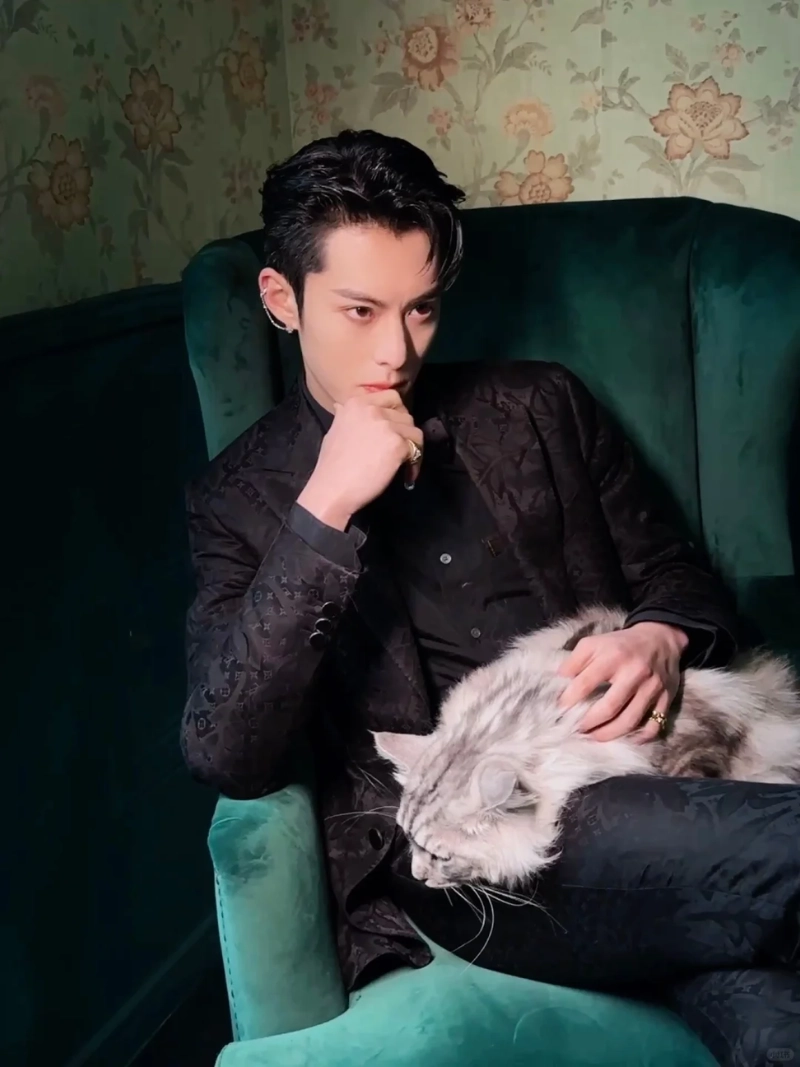 ảnh trai đẹp ôm mèo